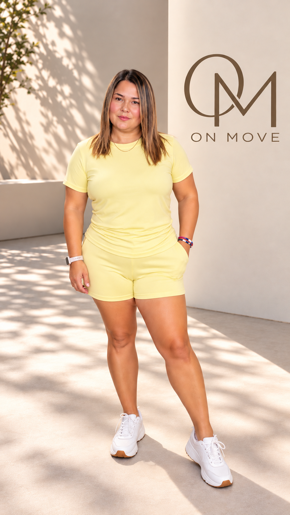 Butter Yellow Oversized Lounge Tee Set