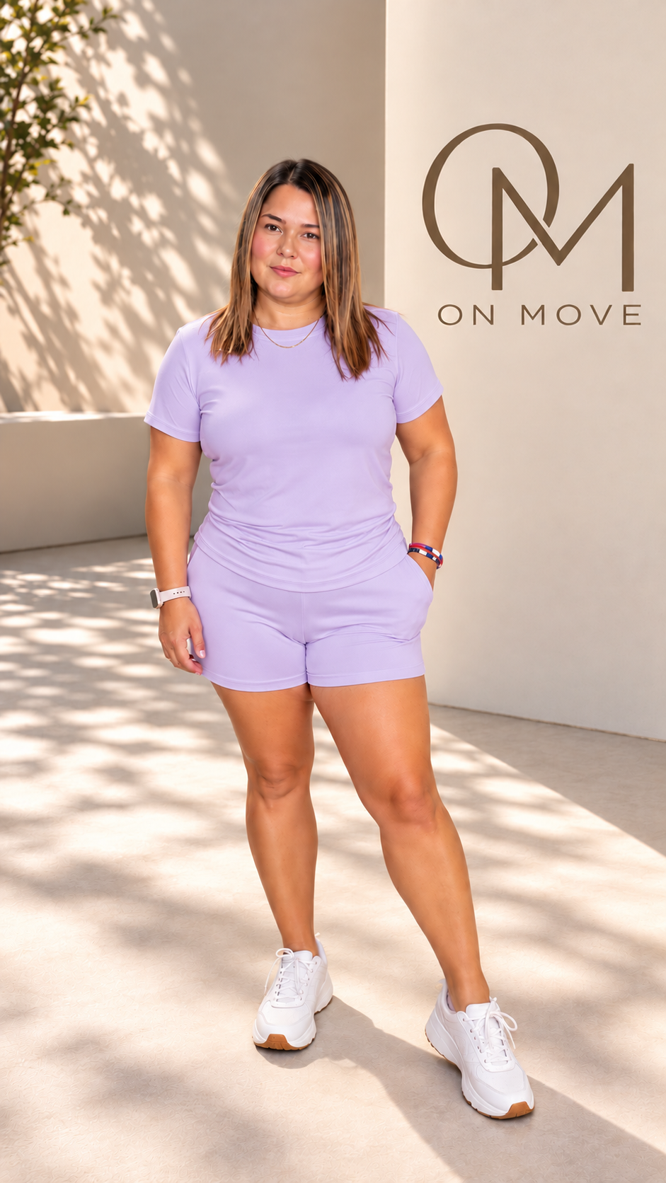 Lilac Oversized Lounge Tee Set