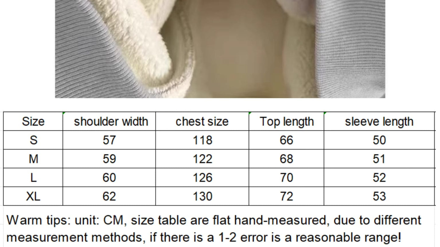 Beige Winter Warm Fleece Lined Sweatshirt