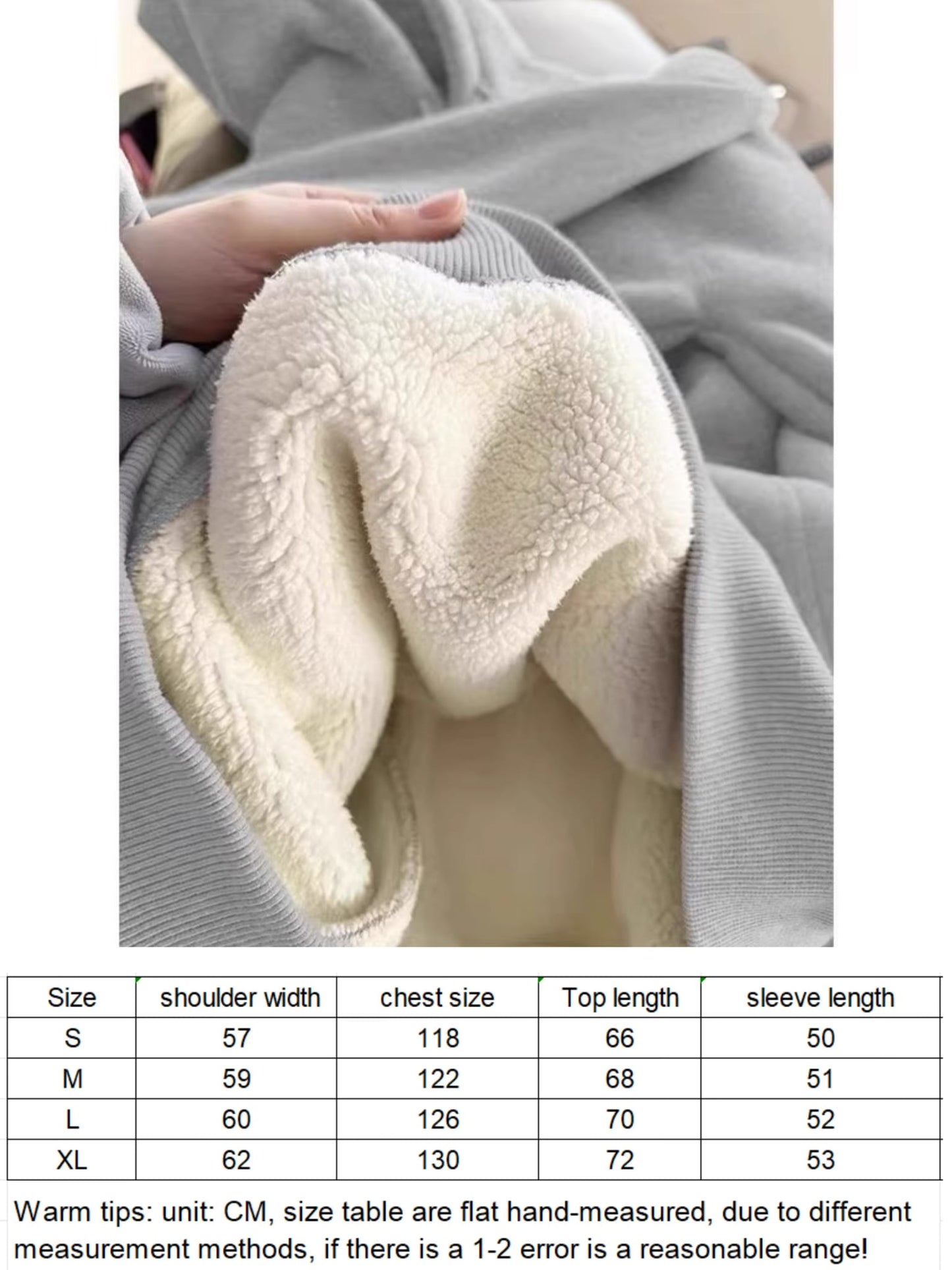 Gray Fleece Winter Hoodie