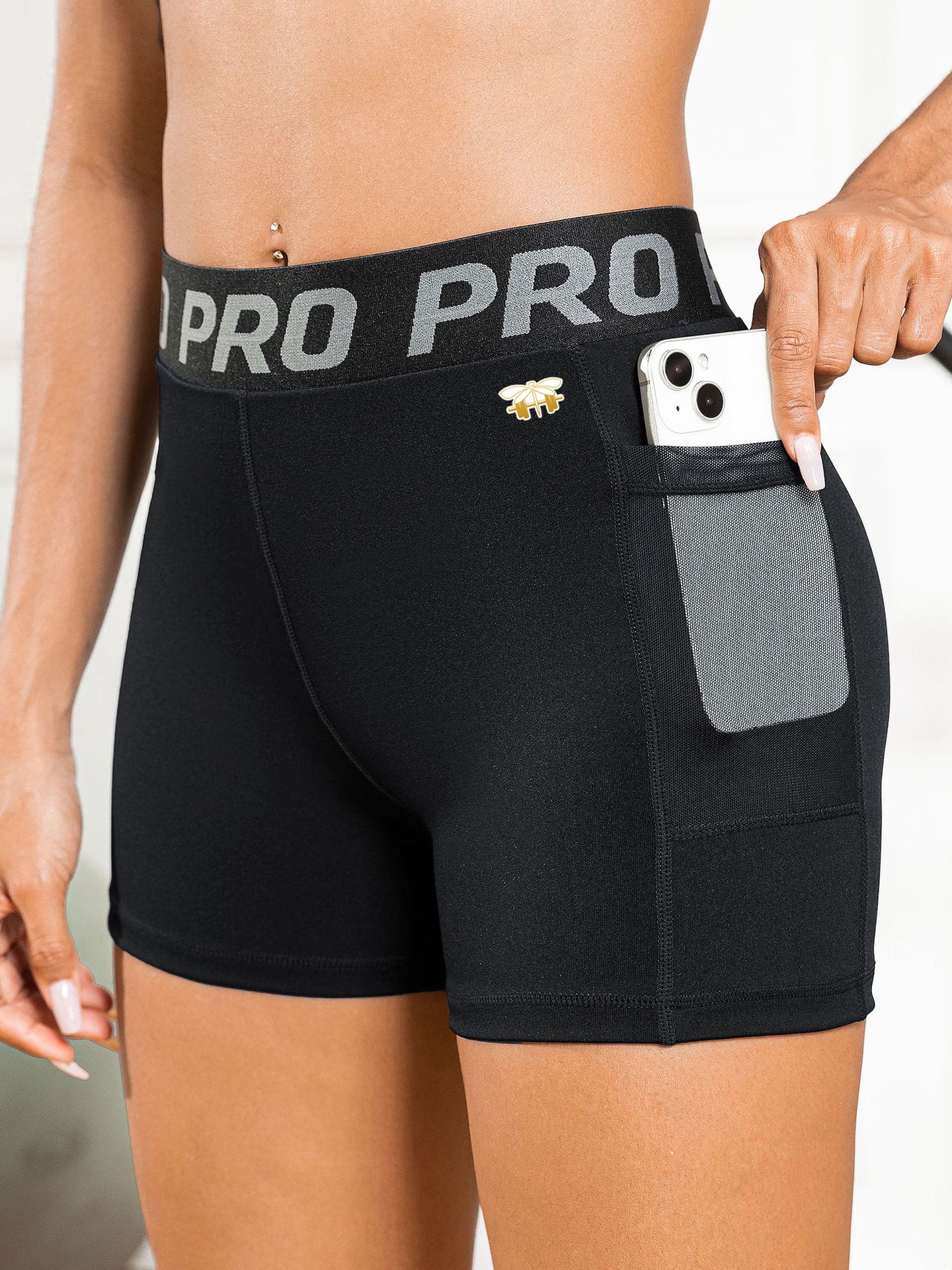 Black Running Shorts