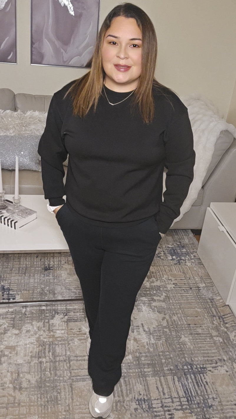 Black Crewneck Sweatshirt