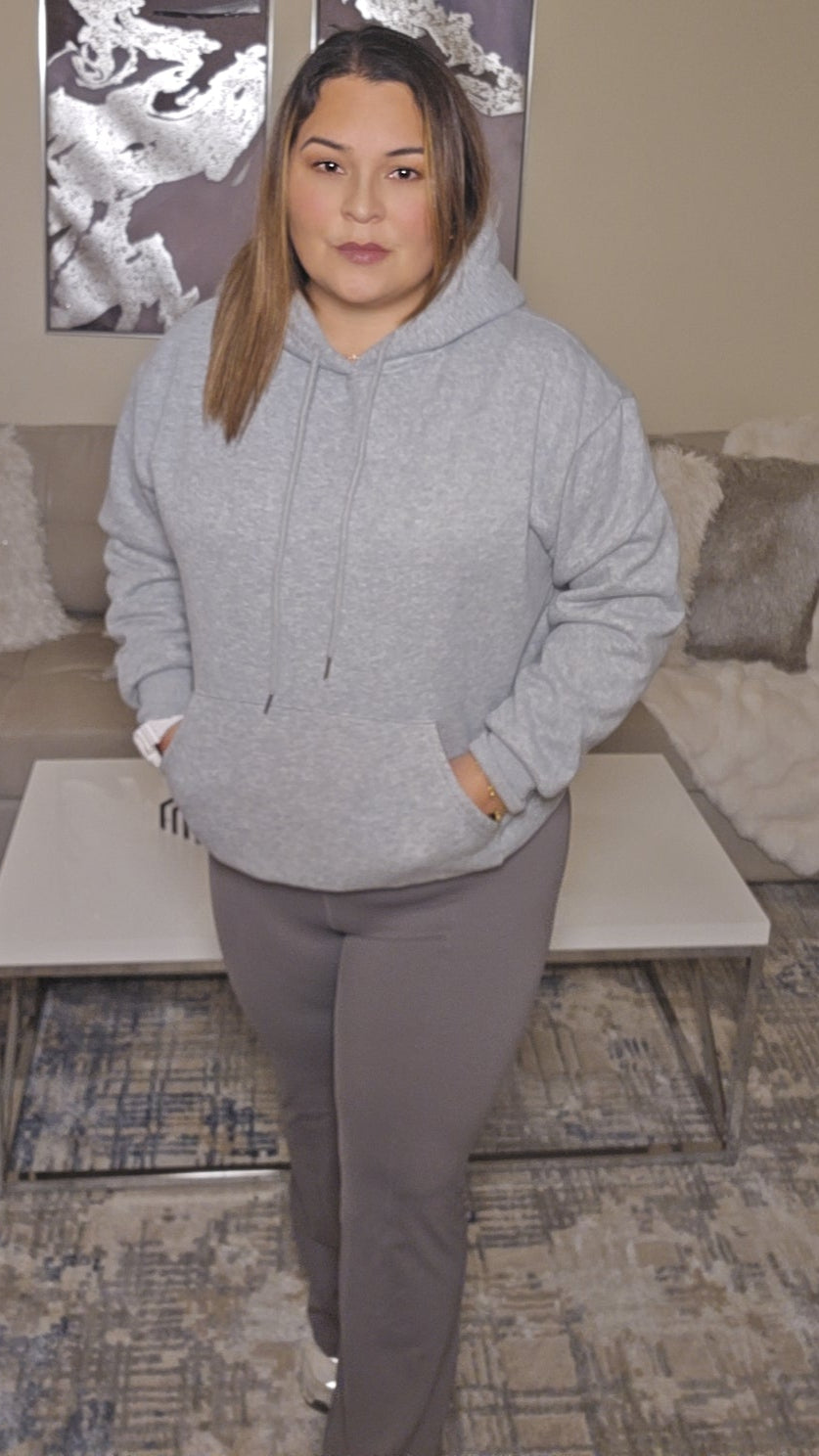 Gray Casual Sport Flare Legging