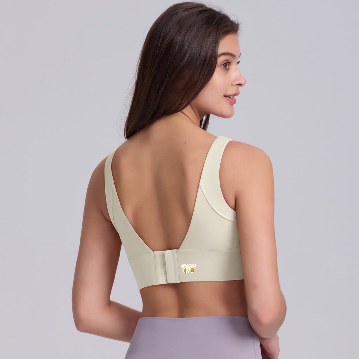White Wireless Sport bra