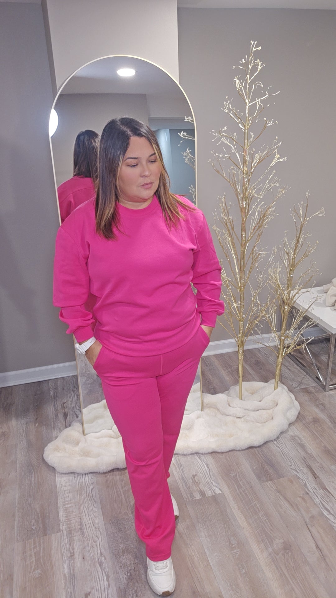 Fuchsia Energy Hoodie & Sweatpants Set