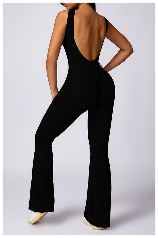 Black U-Back Jumpsuit