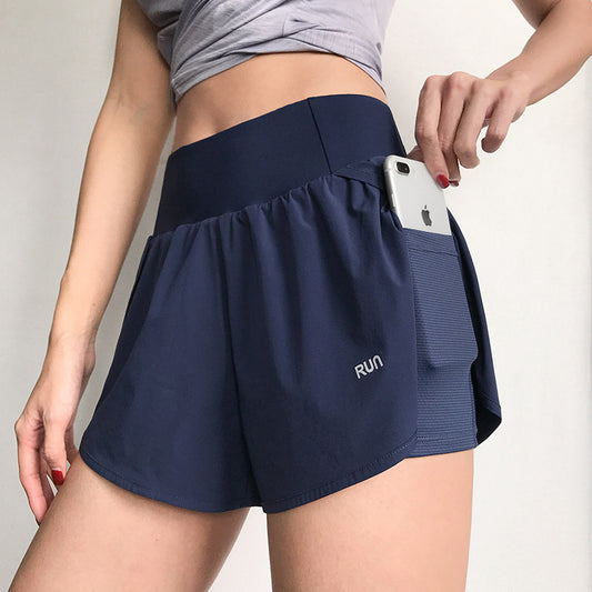 Navy Blue Youth Athletic Shorts