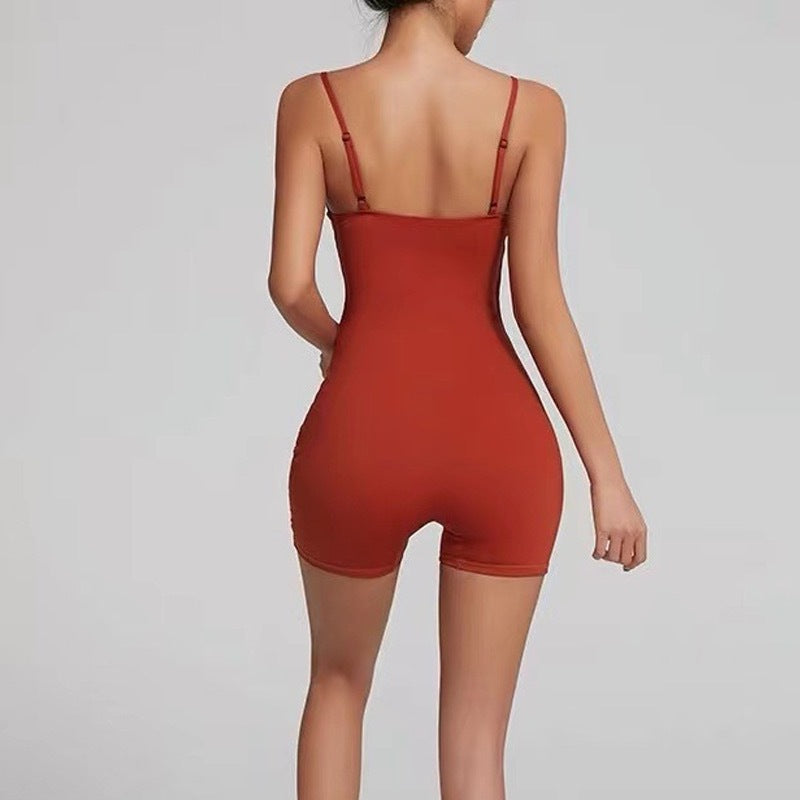 Tawny Seamless Romper Spaghetti Straps