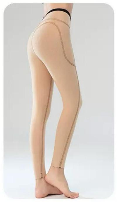 Brown Fleece Lined Deep pockets Winter Leggings