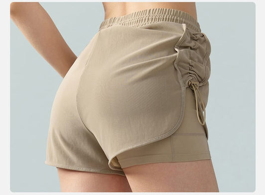 Khaki Running Shorts