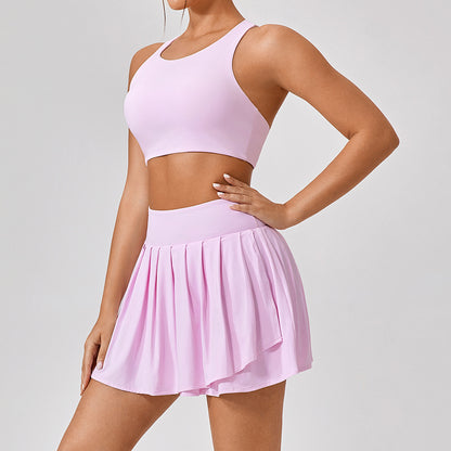 Pink Pleated Tennis Skirt