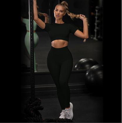 Crop Top and Leggings Set