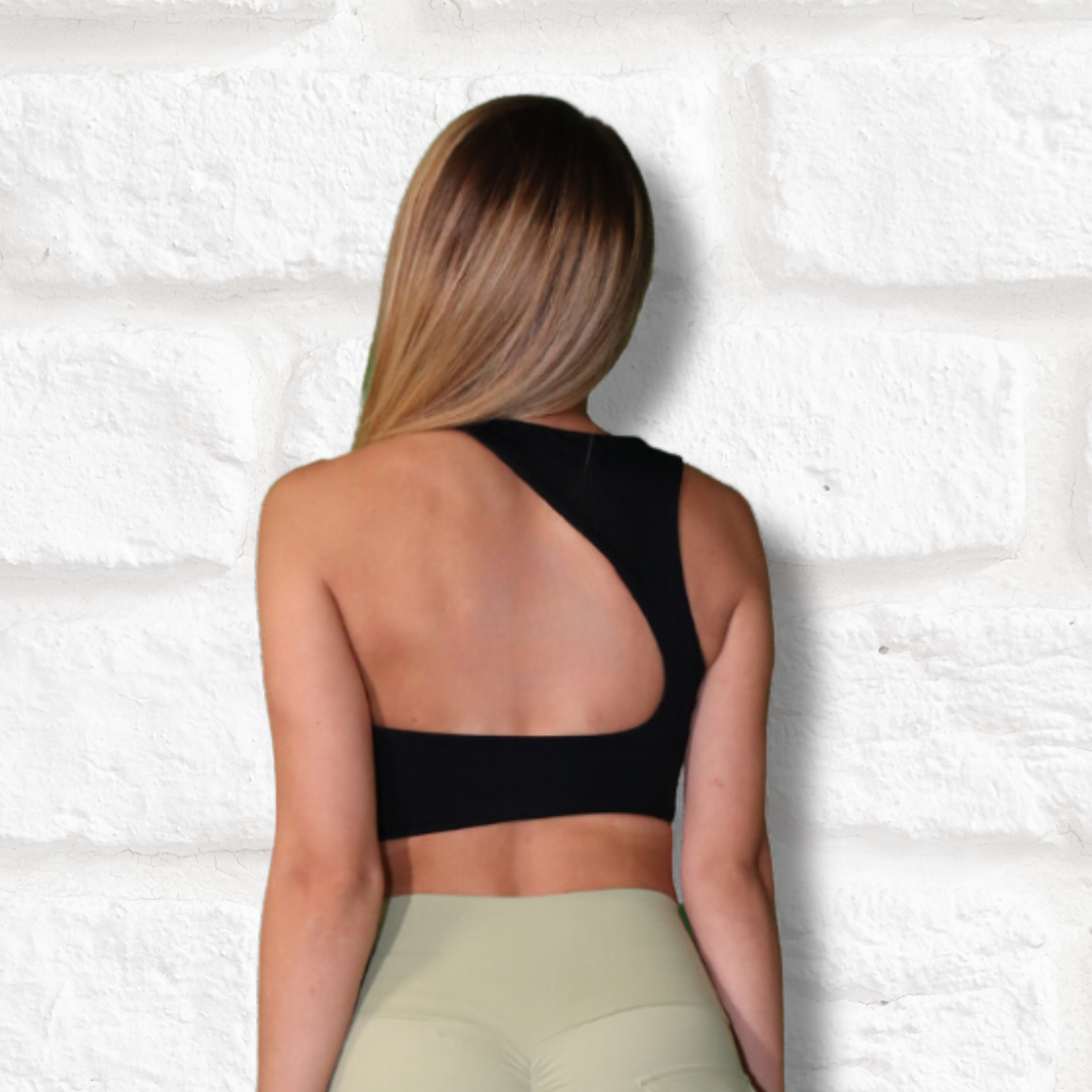 Black Cross Back Top