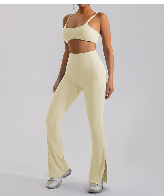 Shallow Apricot High wasted Bootcut Flare Leggings