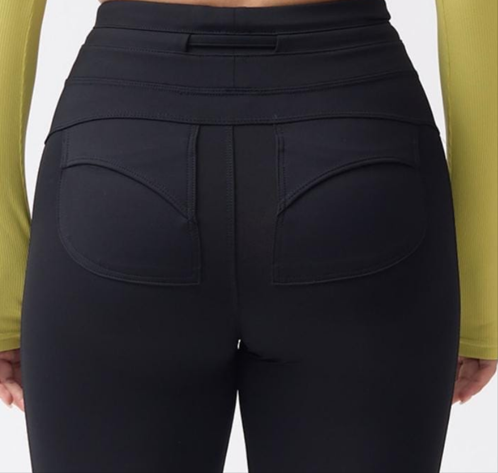 Black Youth Leggings with pocket