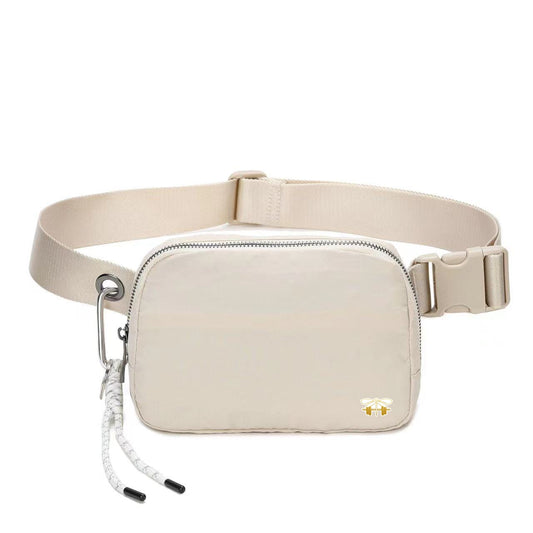 Beige fanny pack