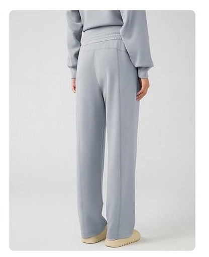 Gray Luxe Lounge Zip-Up Hoodie & Pocket Jogger Set