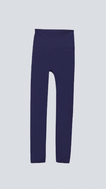 Navy Blue Front-Seamless High-Rise Legging