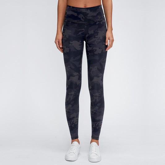 Camo Print High Rise Leggings