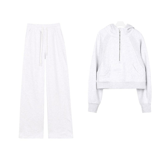 Cloud Calm Motion Scuba & Flare Sweatpant Set