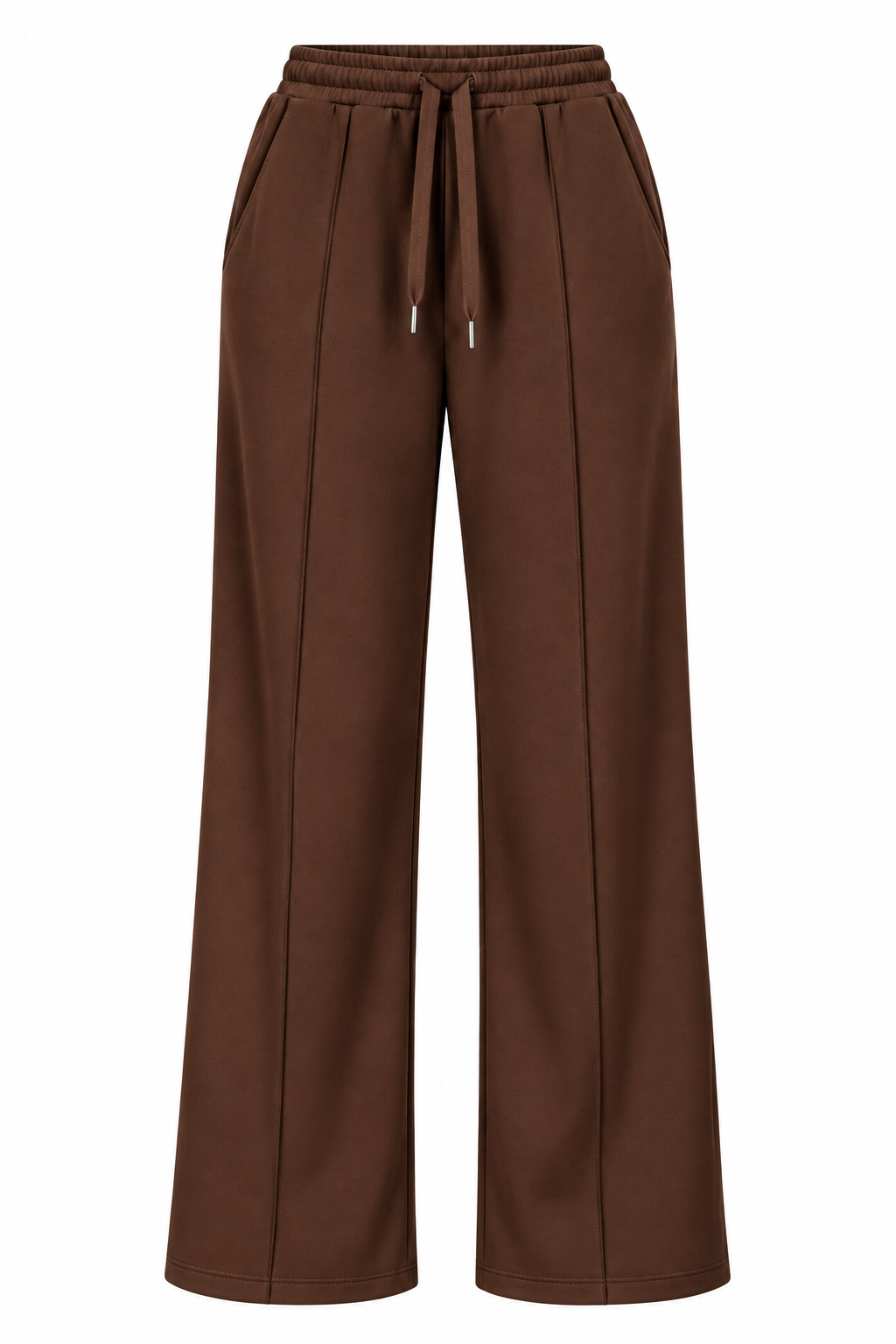 Brown Effortless Lounge Flared Sweatpant