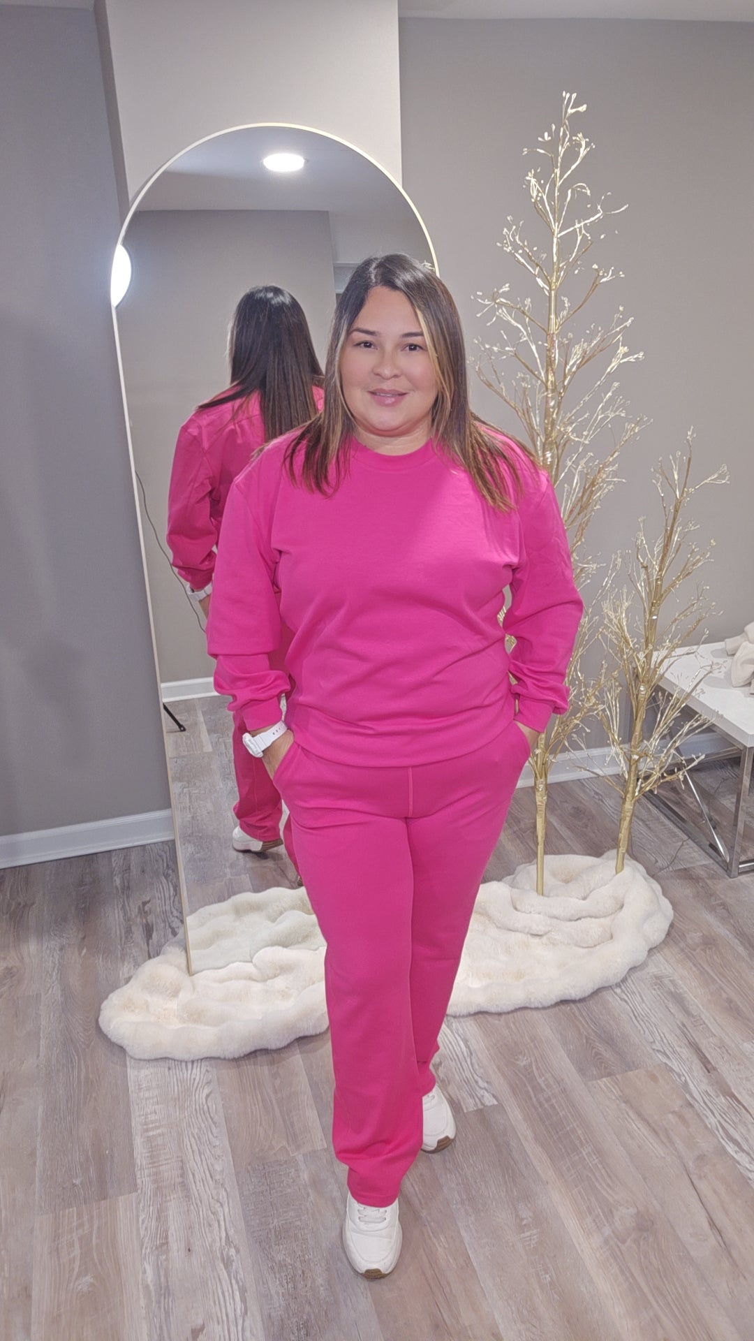 Fuchsia Energy Hoodie & Sweatpants Set