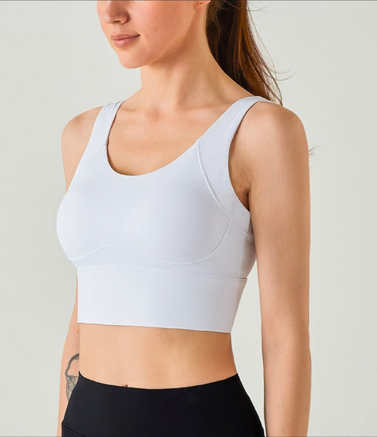 White Wireless Sport bra