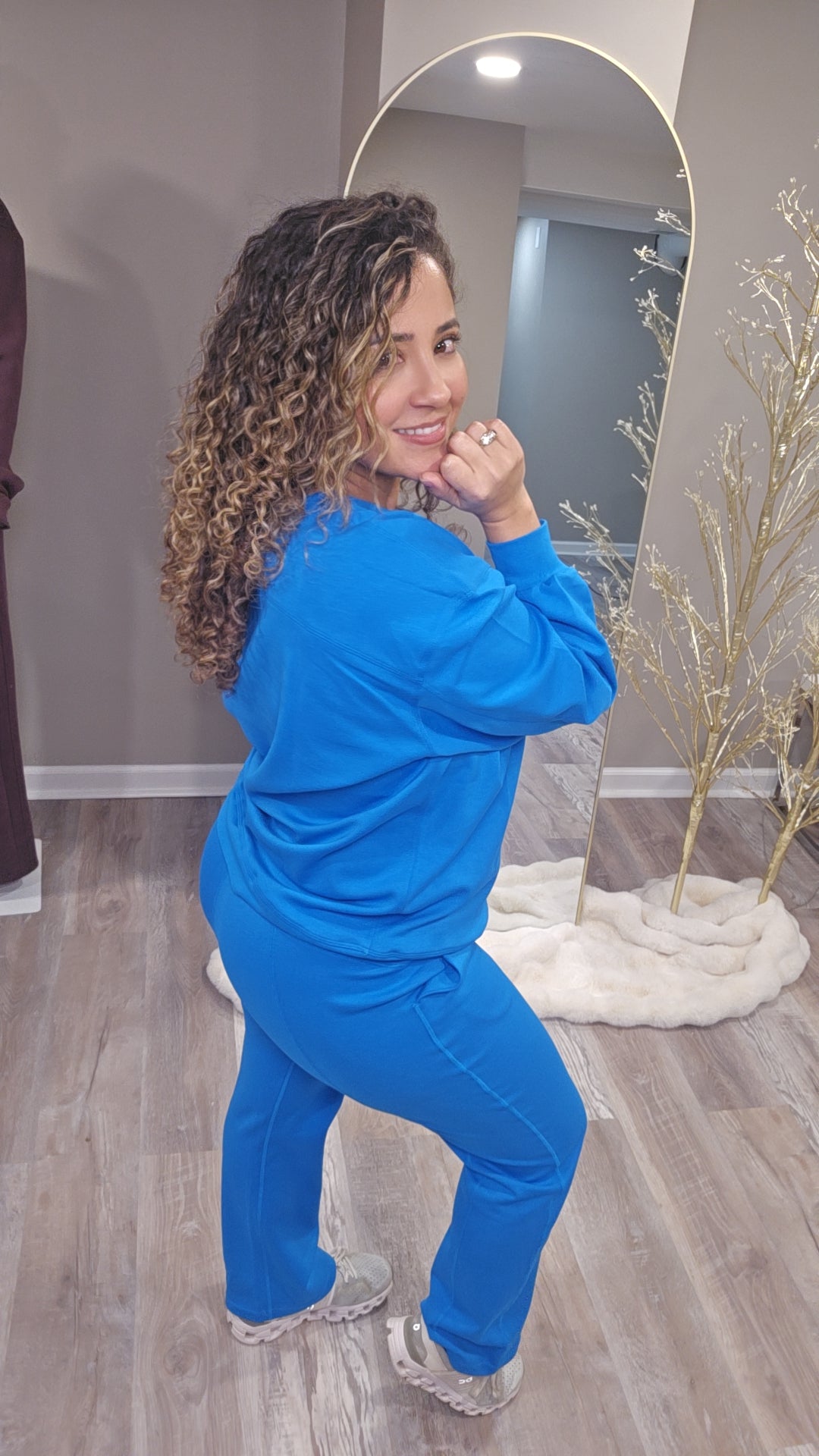 Electric Blue Hoodie & Sweatpants Motion Set